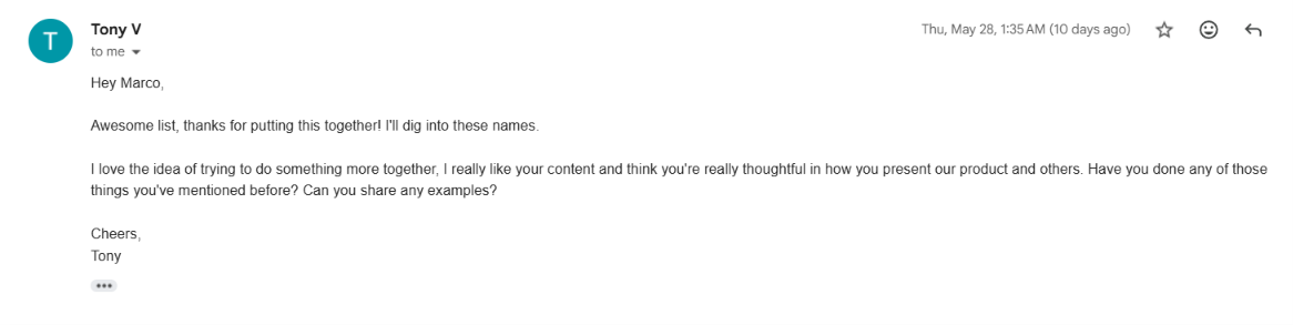 Makko.ai: “Really thoughtful in how you present our product”